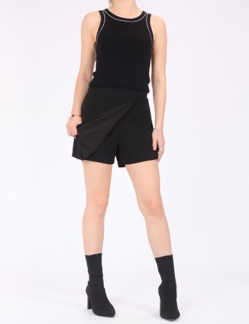 Fusta pantalon Jacqueline de Yong, negru