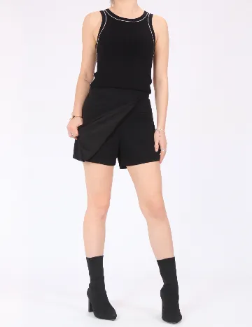 Fusta pantalon Jacqueline de Yong, negru