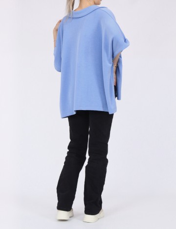 Poncho Comma, albastru