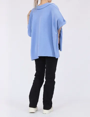 Poncho Comma, albastru