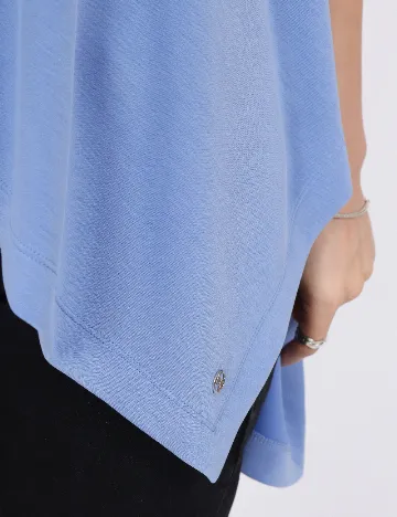 Poncho Comma, albastru