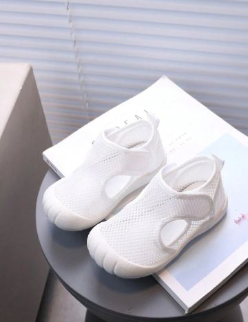 Sandale Shein Kids, alb