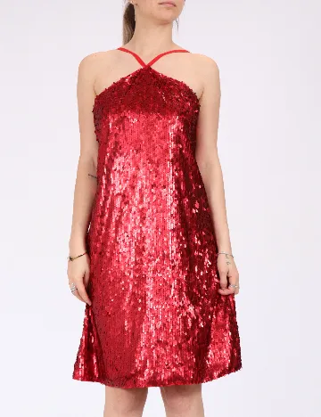Rochie scurta Vero Moda, rosu