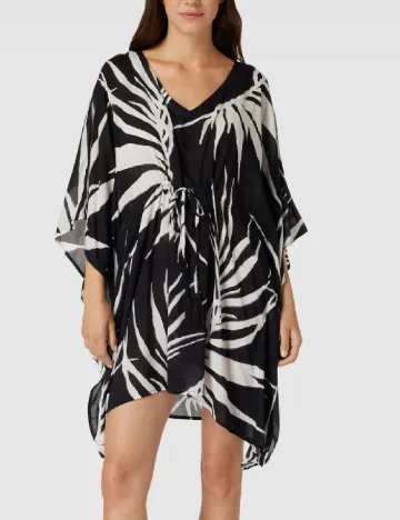 Rochie de plaja Comma, alb/negru
