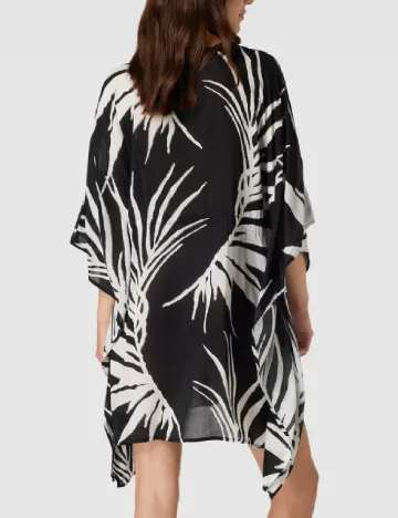 Rochie de plaja Comma, alb/negru