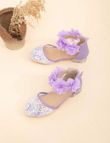 Pantofi Shein Kids, mov