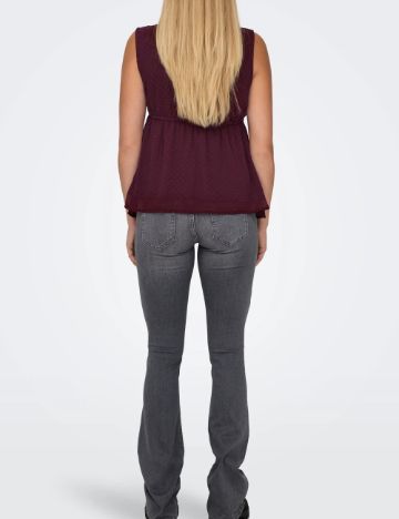 Bluza Only Maternity, visiniu