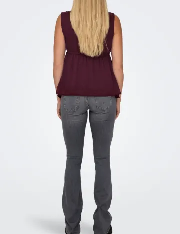 Bluza Only Maternity, visiniu