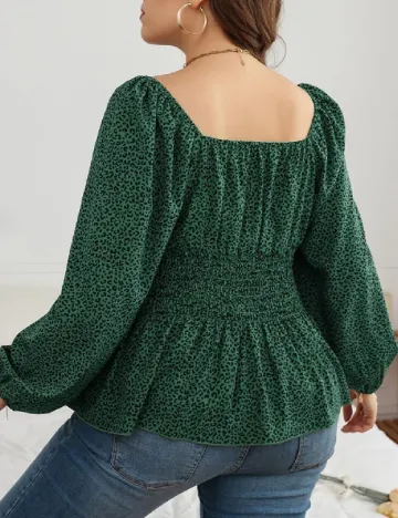 Bluza SHEIN CURVE, verde