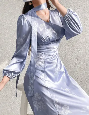 Rochie medie SHEIN, albastru