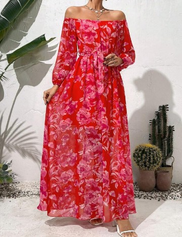 Rochie lunga SHEIN, rosu