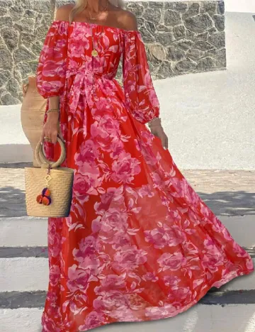 Rochie lunga SHEIN, rosu