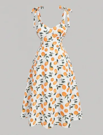 Rochie medie SHEIN CURVE, alb