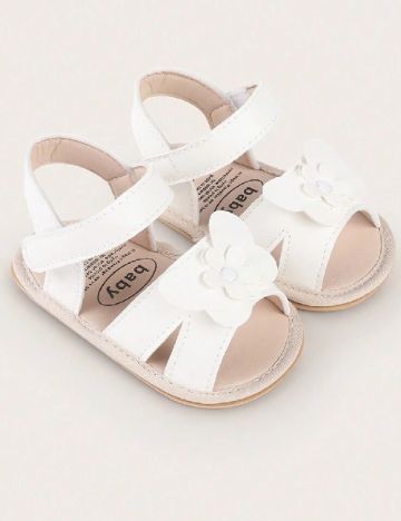 Sandale Shein Kids, alb