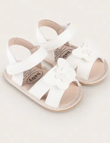 Sandale Shein Kids, alb