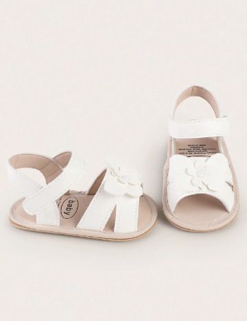 Sandale Shein Kids, alb