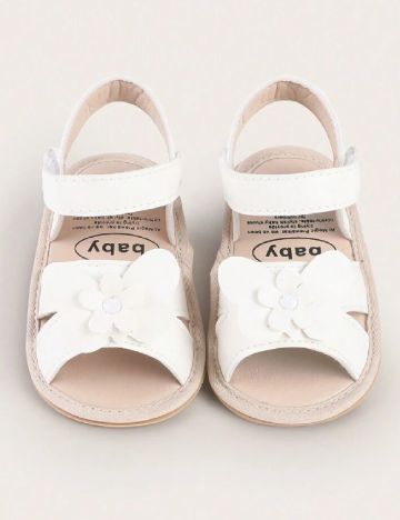 Sandale Shein Kids, alb