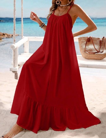 Rochie lunga SHEIN, rosu