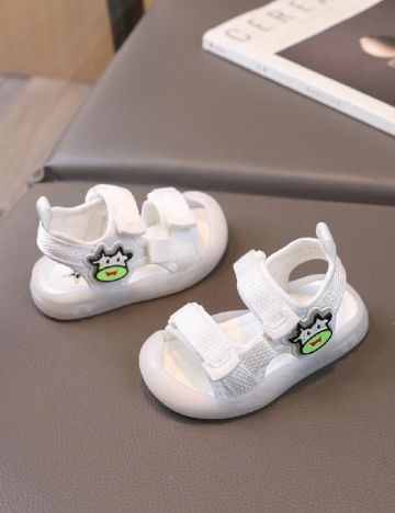 Sandale Shein Kids, alb