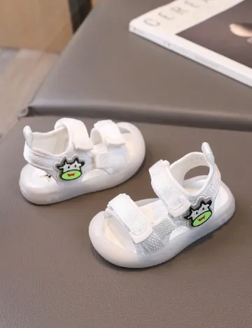 Sandale Shein Kids, alb