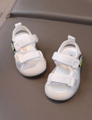 Sandale Shein Kids, alb