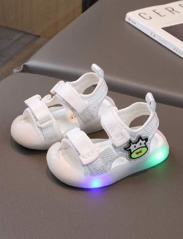 Sandale Shein Kids, alb