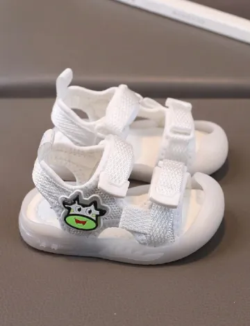 Sandale Shein Kids, alb