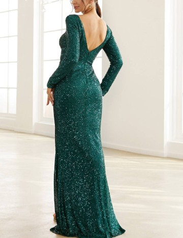 Rochie lunga Miss ord, verde