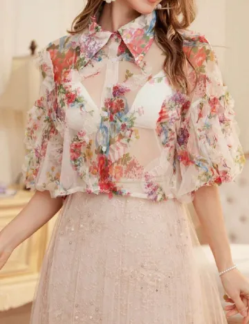 Camasa SHEIN, floral print