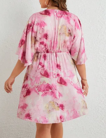 Rochie scurta SHEIN CURVE, roz