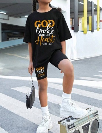 Compleu Shein Kids, negru
