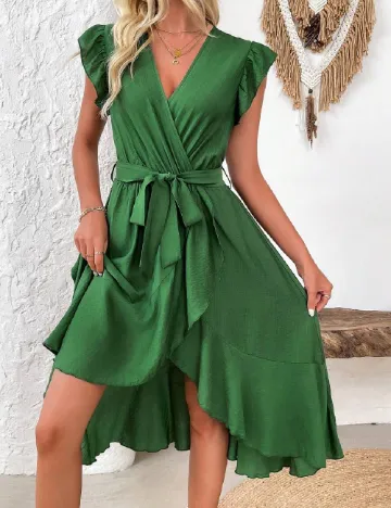 Rochie medie SHEIN, verde