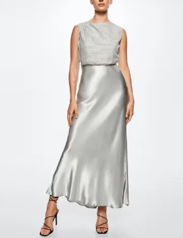 Rochie lunga Mango, gri