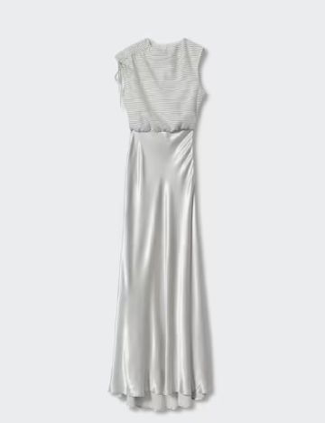 Rochie lunga Mango, gri