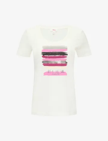 Tricou s.Oliver, alb