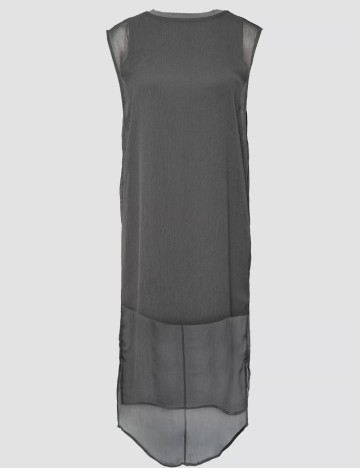 Rochie medie Q/S, gri inchis