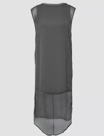 Rochie medie Q/S, gri inchis