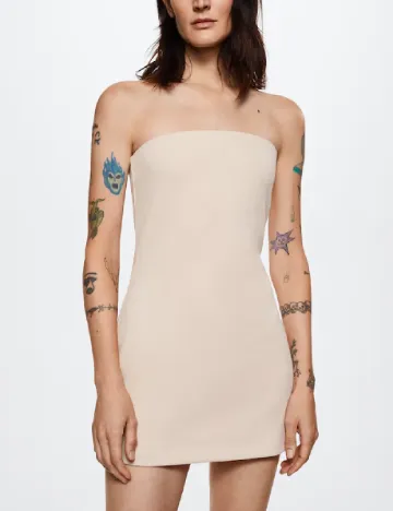 Rochie scurta Mango, crem
