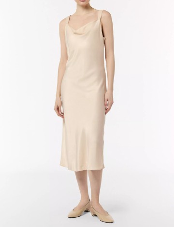 Rochie medie Comma, crem