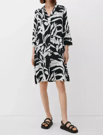 Rochie scurta s.Oliver, alb/negru
