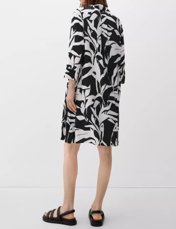 Rochie scurta s.Oliver, alb/negru