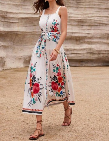Rochie lunga SHEIN, ecru