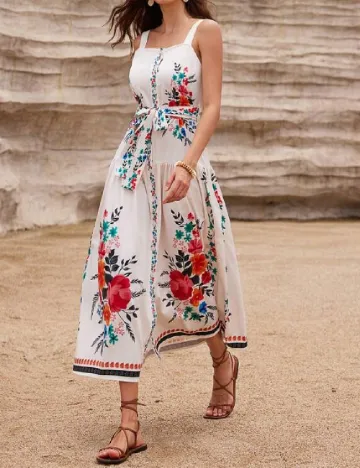 Rochie lunga SHEIN, ecru