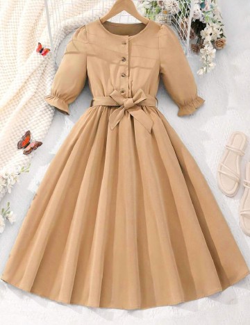 Rochie Shein Kids, maro deschis