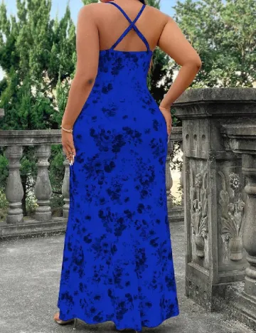 Rochie lunga SHEIN CURVE, albastru