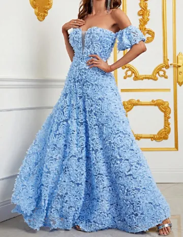 Rochie lunga Faeriesty, albastru