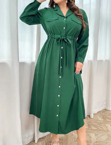 Rochie lunga SHEIN CURVE, verde