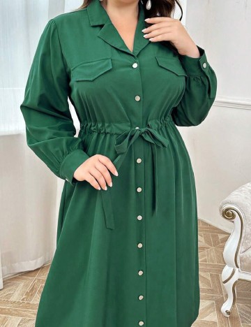 Rochie lunga SHEIN CURVE, verde