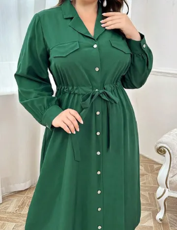 Rochie lunga SHEIN CURVE, verde