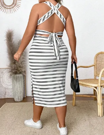 Rochie medie SHEIN CURVE, alb